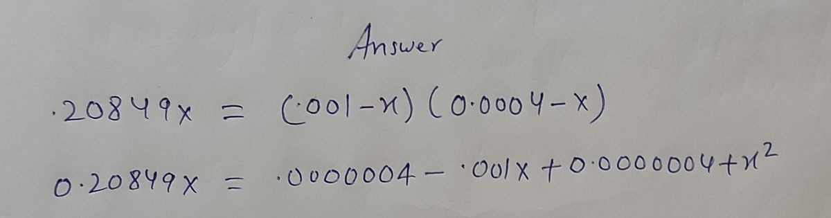 Chemistry homework question answer, step 1, image 1