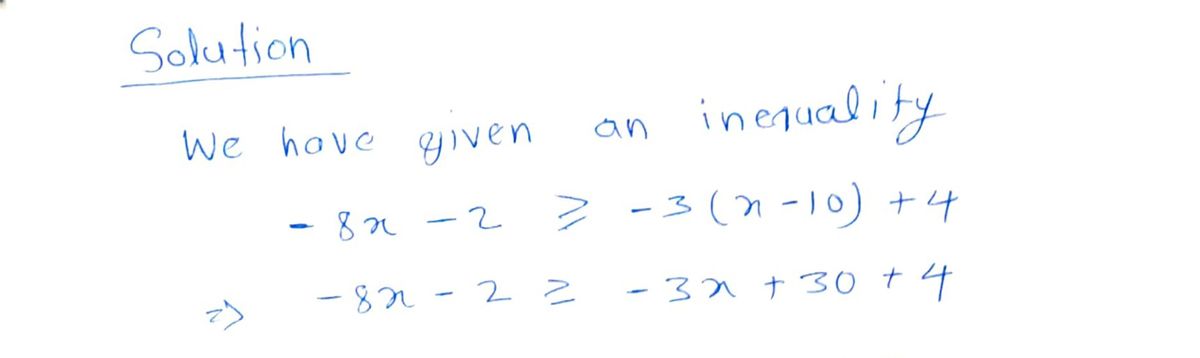 Algebra homework question answer, step 1, image 1