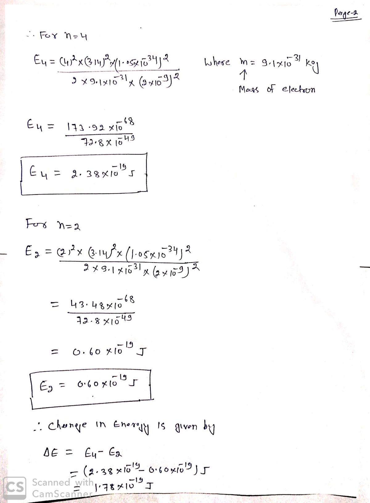 Advanced Physics homework question answer, step 2, image 1