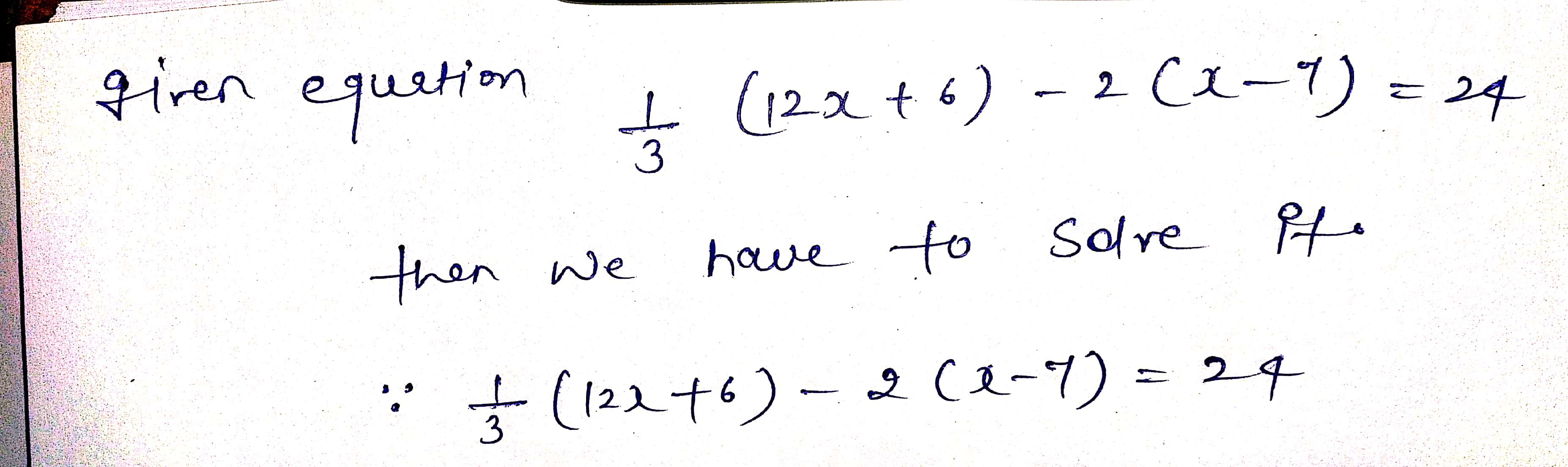 Algebra homework question answer, step 1, image 1