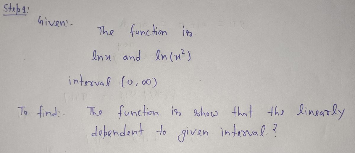 Calculus homework question answer, step 1, image 1