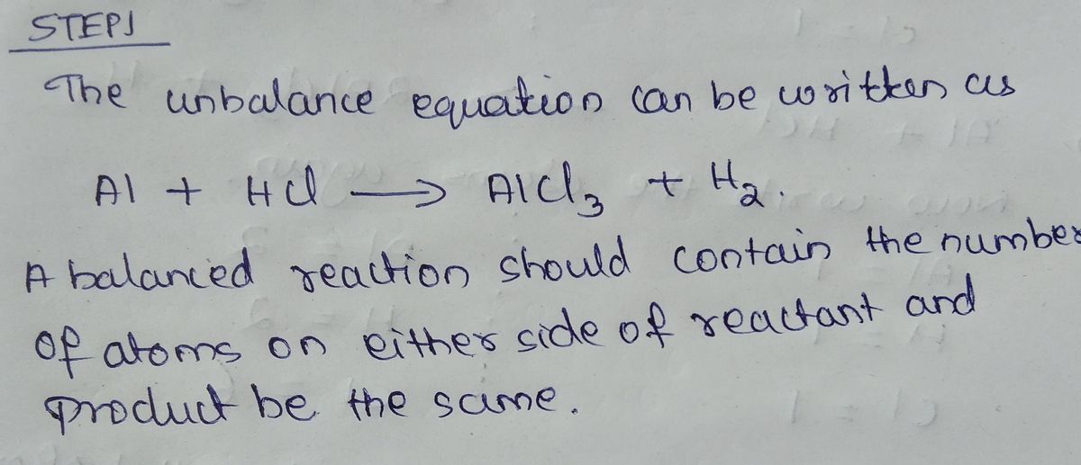 Chemistry homework question answer, step 1, image 1