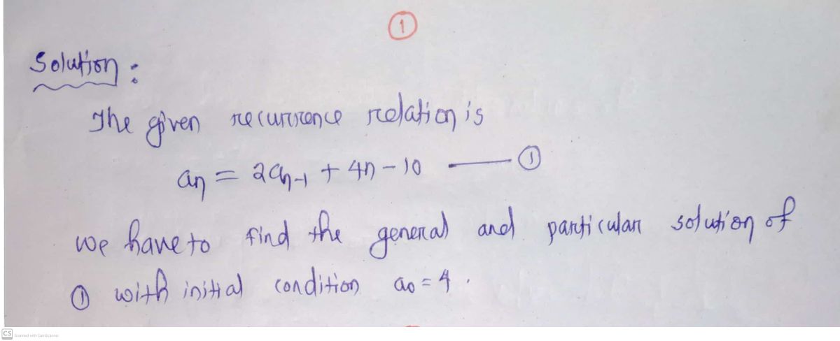 Advanced Math homework question answer, step 1, image 1