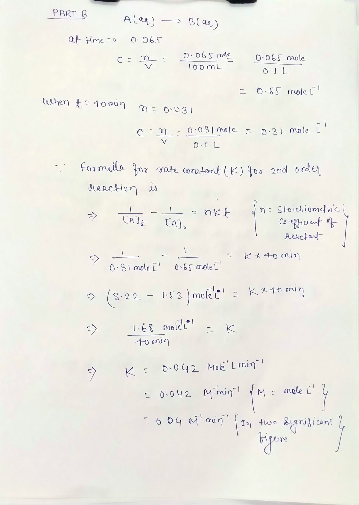 Chemistry homework question answer, step 1, image 1