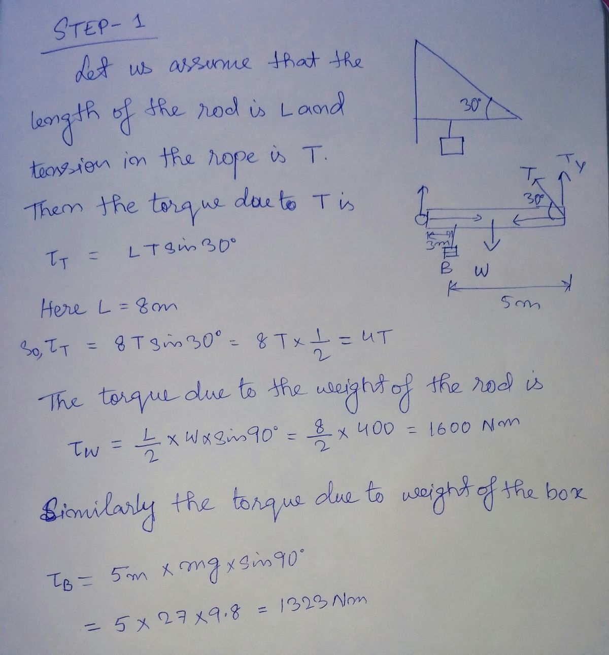 Physics homework question answer, step 1, image 1