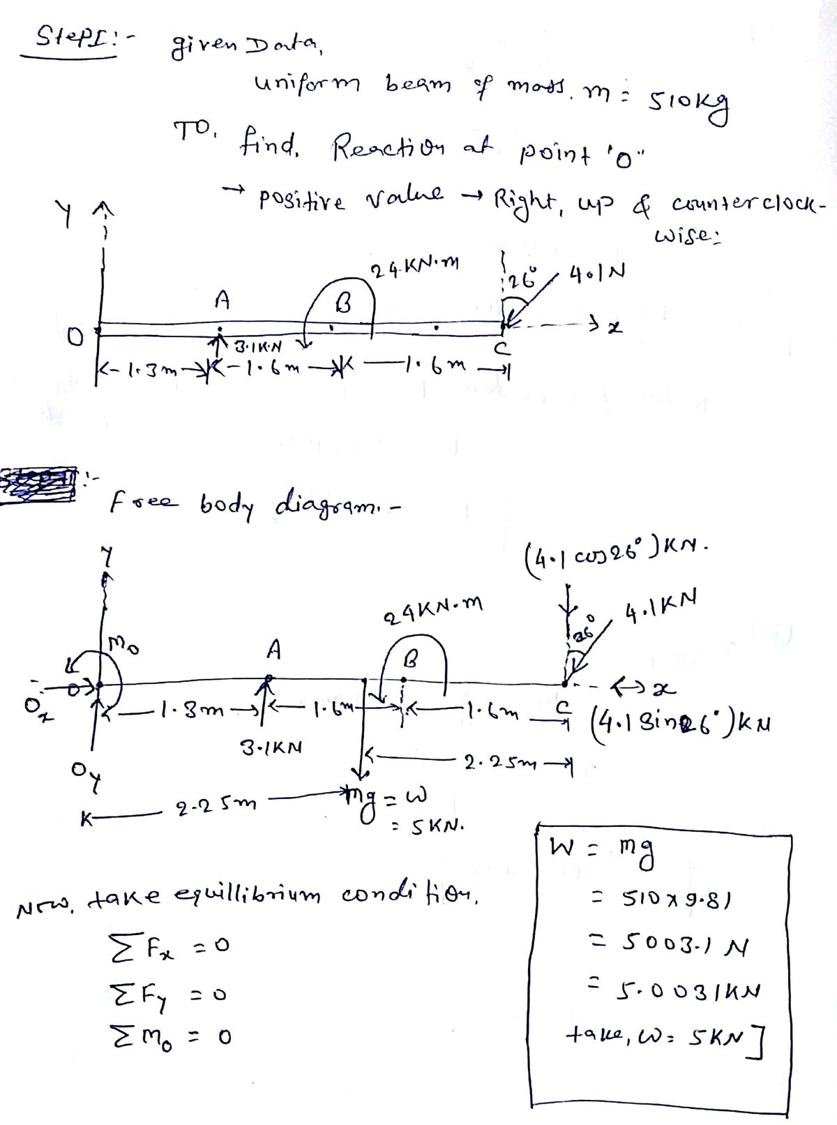 Physics homework question answer, step 1, image 1