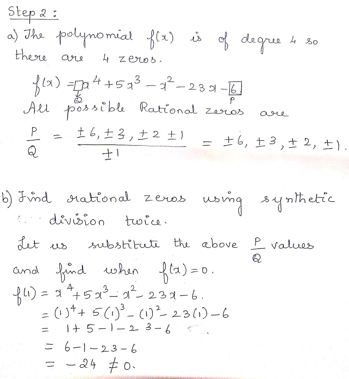 Calculus homework question answer, step 2, image 1