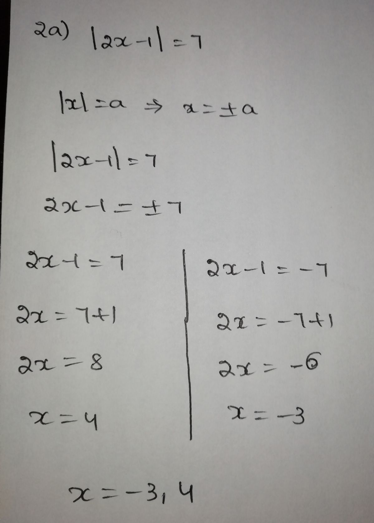 Algebra homework question answer, step 1, image 1