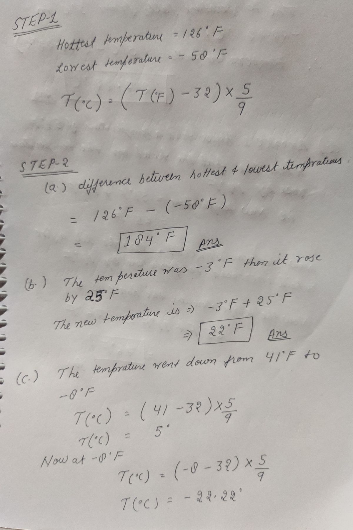 Solved Question 6 3 pts The hottest temperature recorded in