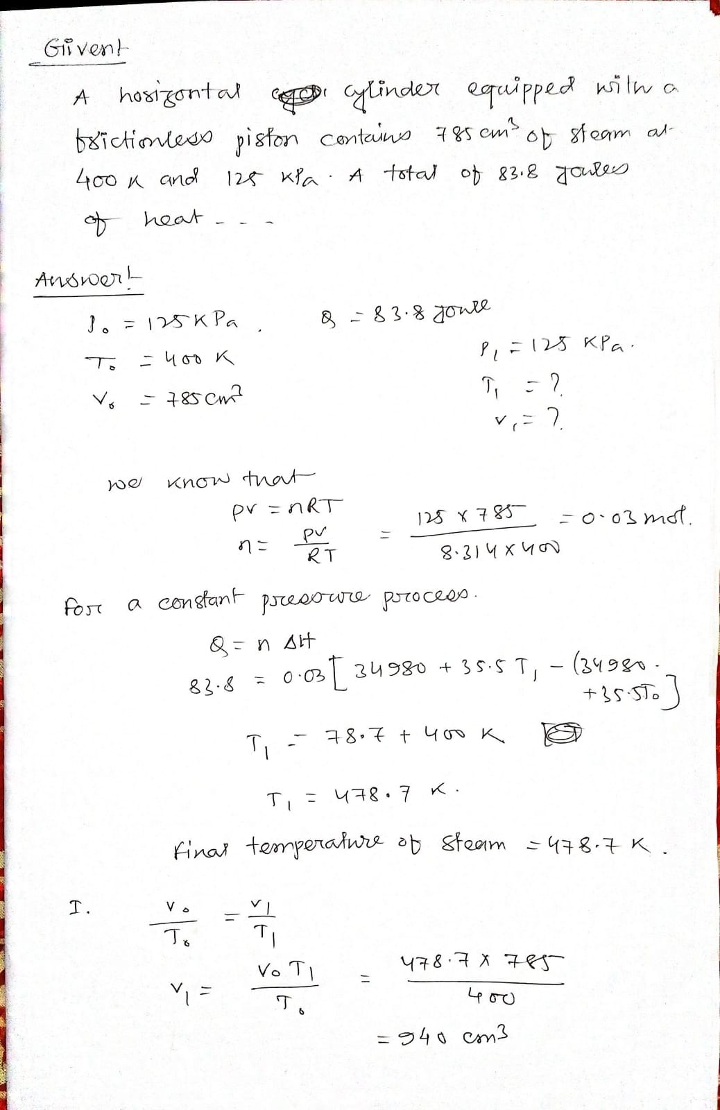 Chemical Engineering homework question answer, step 1, image 1