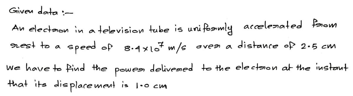 Physics homework question answer, step 1, image 1