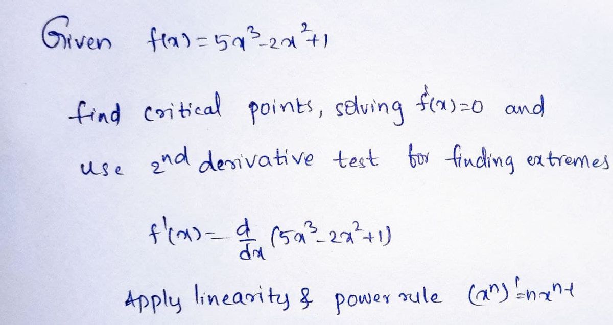 Calculus homework question answer, step 1, image 1