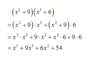 x +9)x +6)
-(x+9) x(x 9).6
= x2.x3 9.x x2-6+9.6
= x 9x3 6x2 +54
