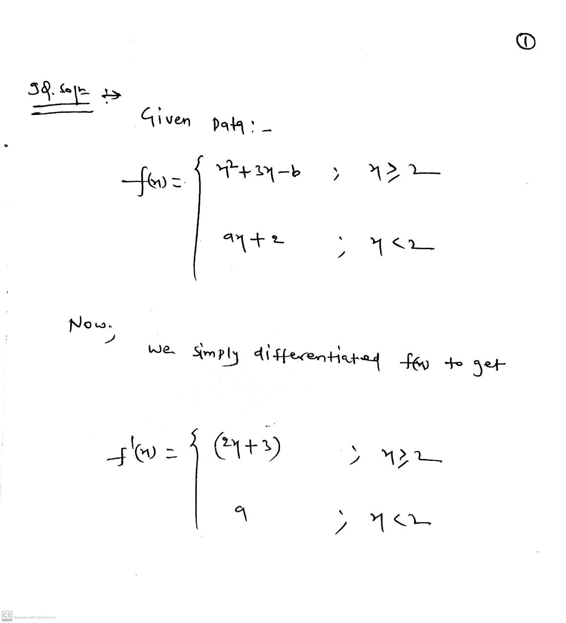 Calculus homework question answer, step 1, image 1