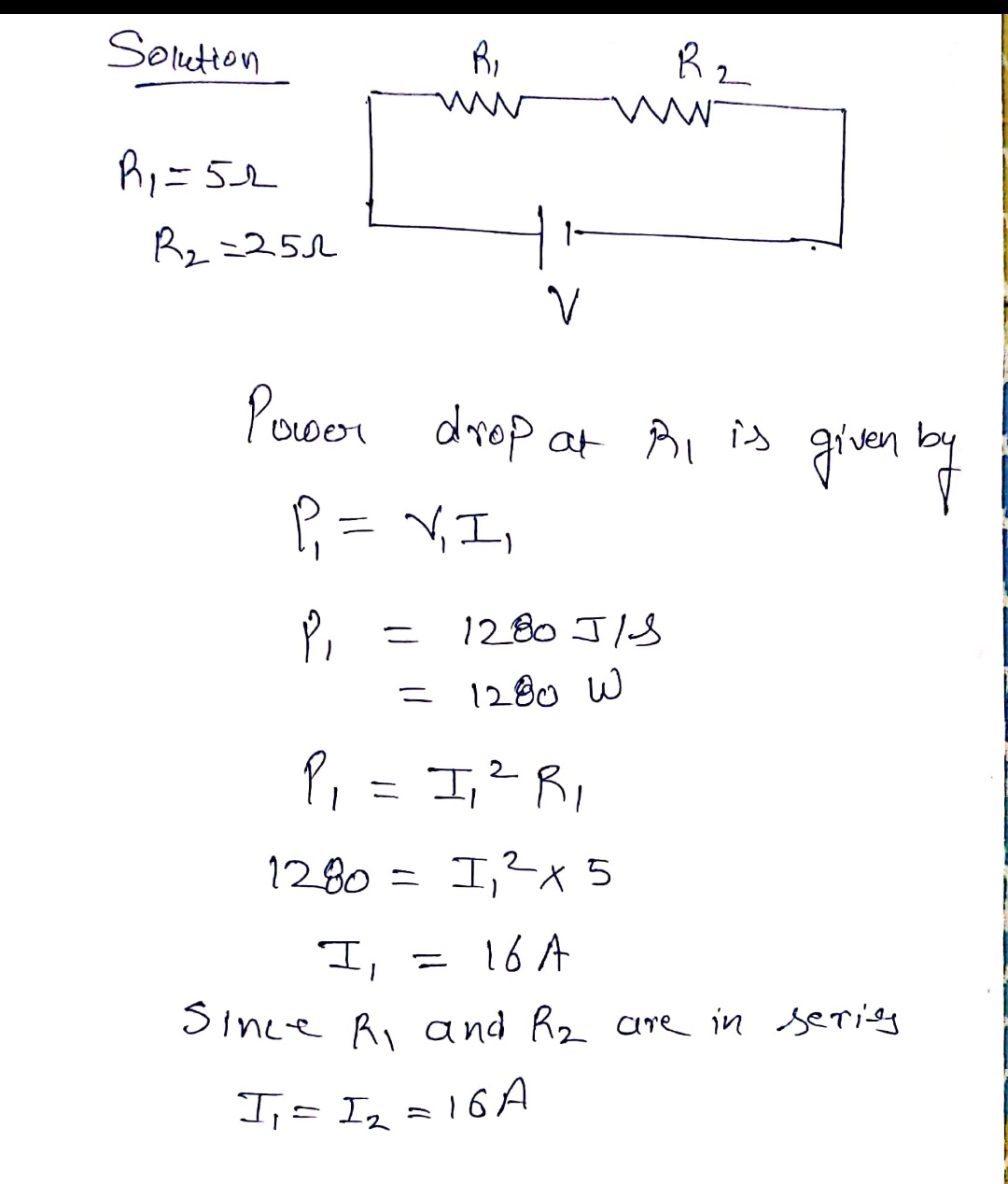 Physics homework question answer, step 2, image 1