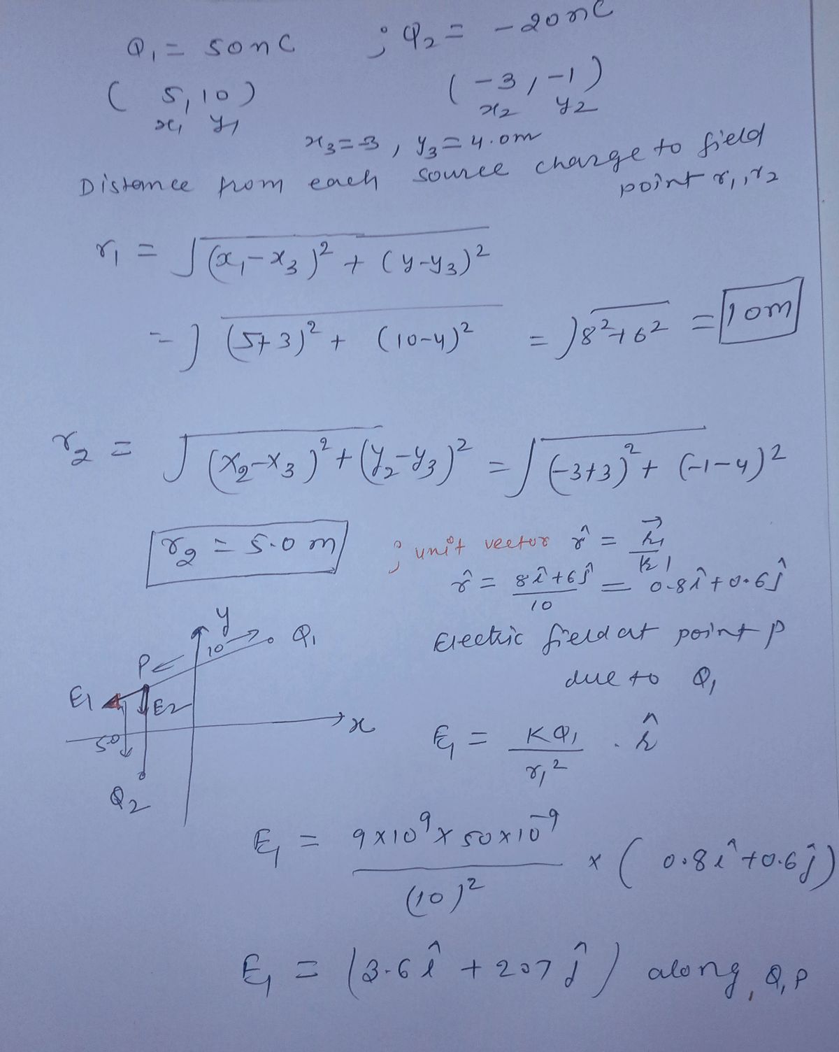 Physics homework question answer, step 1, image 1