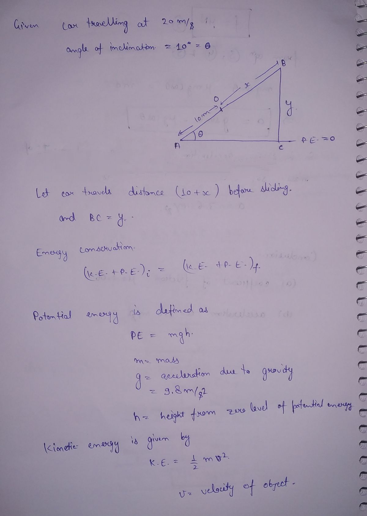 Physics homework question answer, step 1, image 1