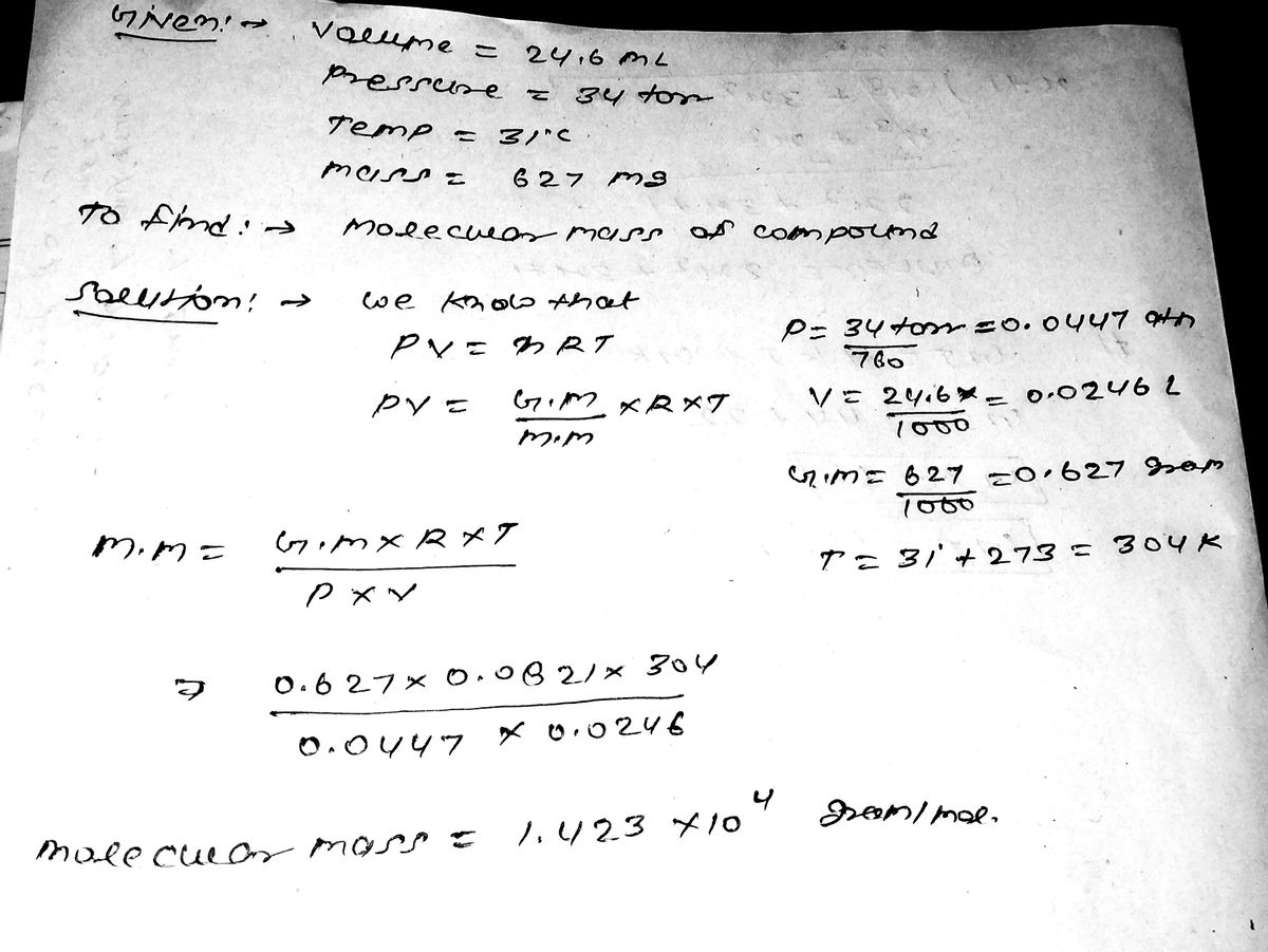 Chemistry homework question answer, step 1, image 1