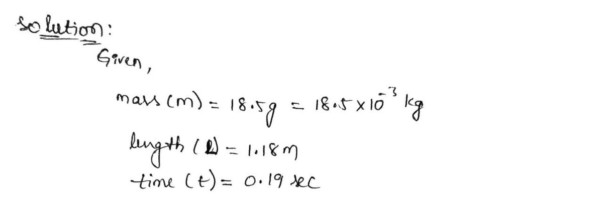 Physics homework question answer, step 1, image 1