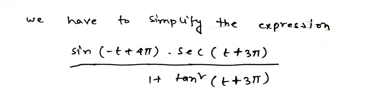 Trigonometry homework question answer, step 1, image 1