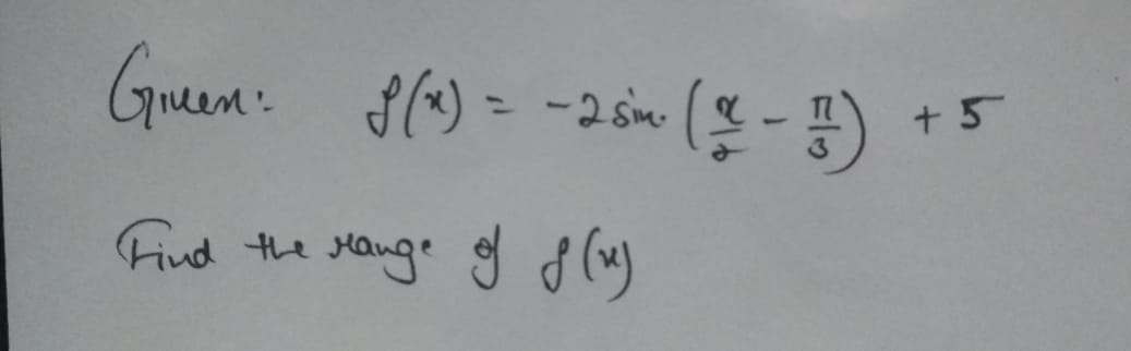 Trigonometry homework question answer, step 1, image 1