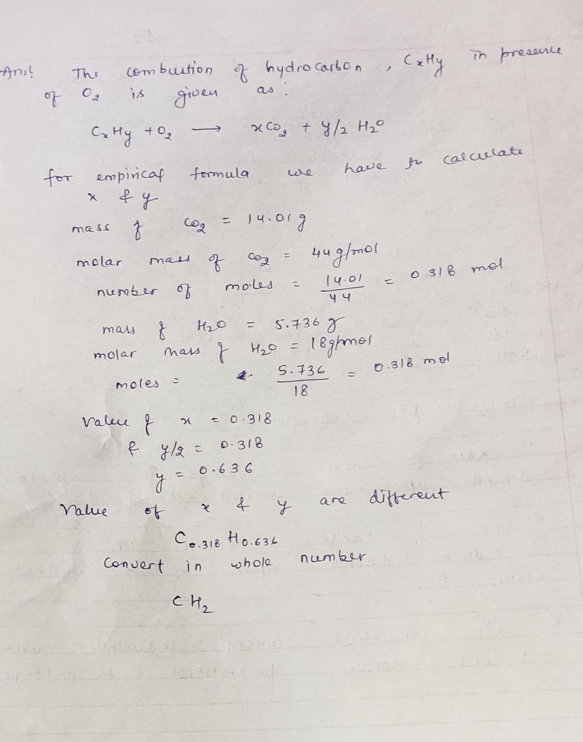 Chemistry homework question answer, step 1, image 1