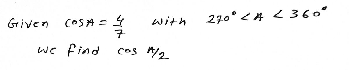 Trigonometry homework question answer, step 1, image 1