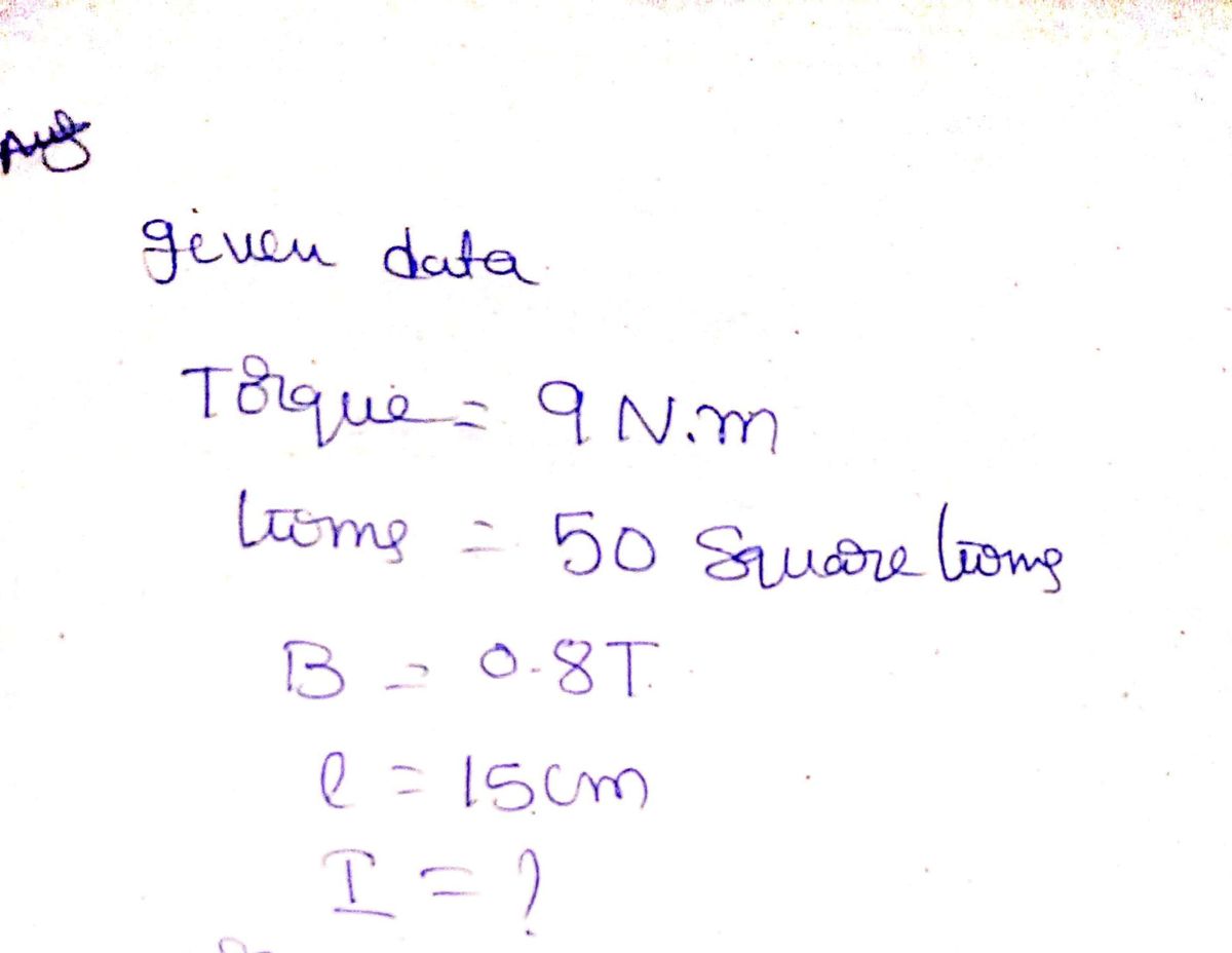 Physics homework question answer, step 1, image 1