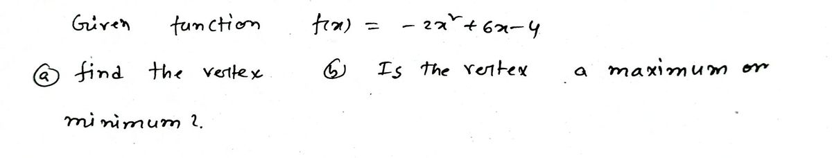 Algebra homework question answer, step 1, image 1