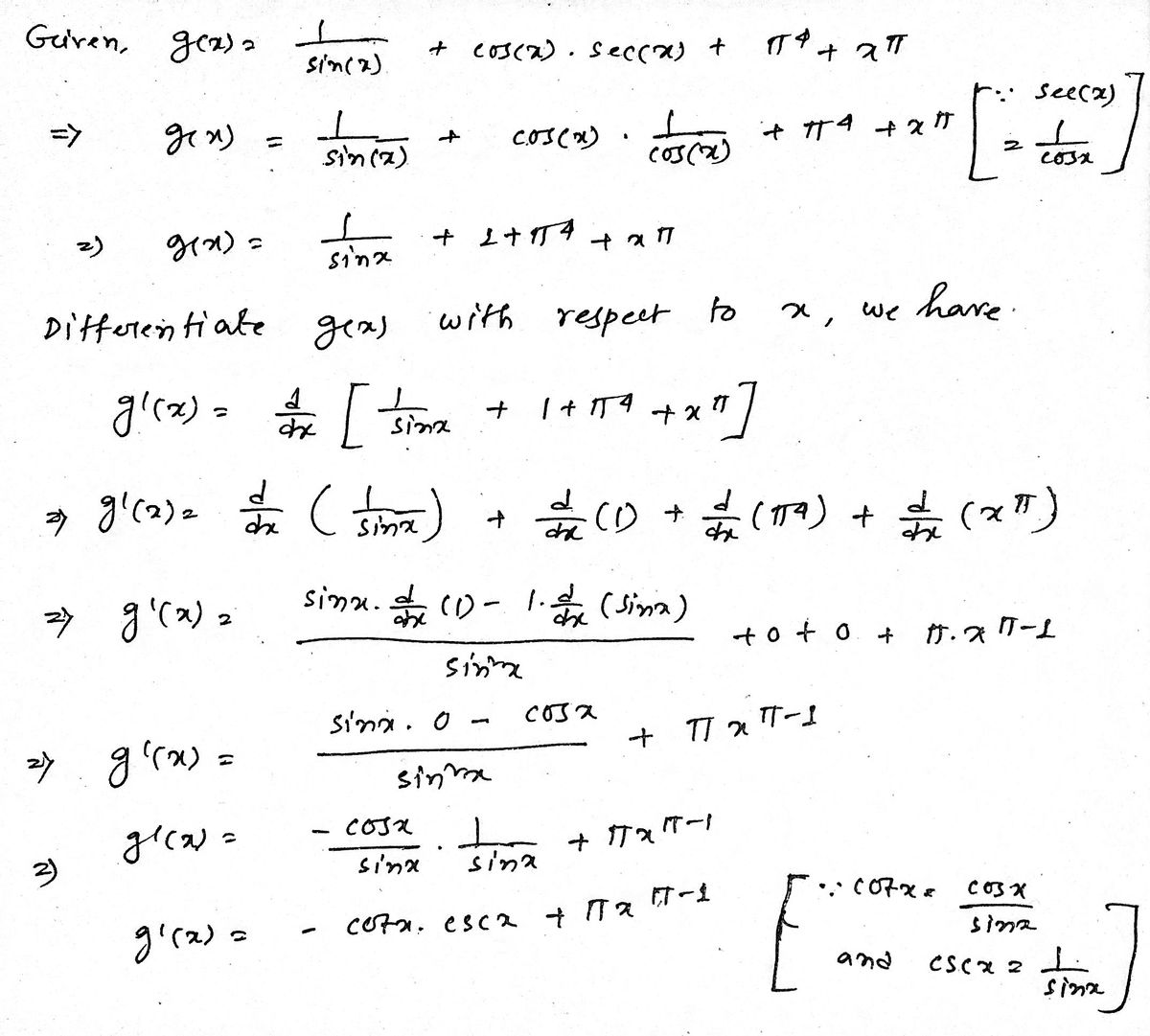 Calculus homework question answer, step 1, image 1