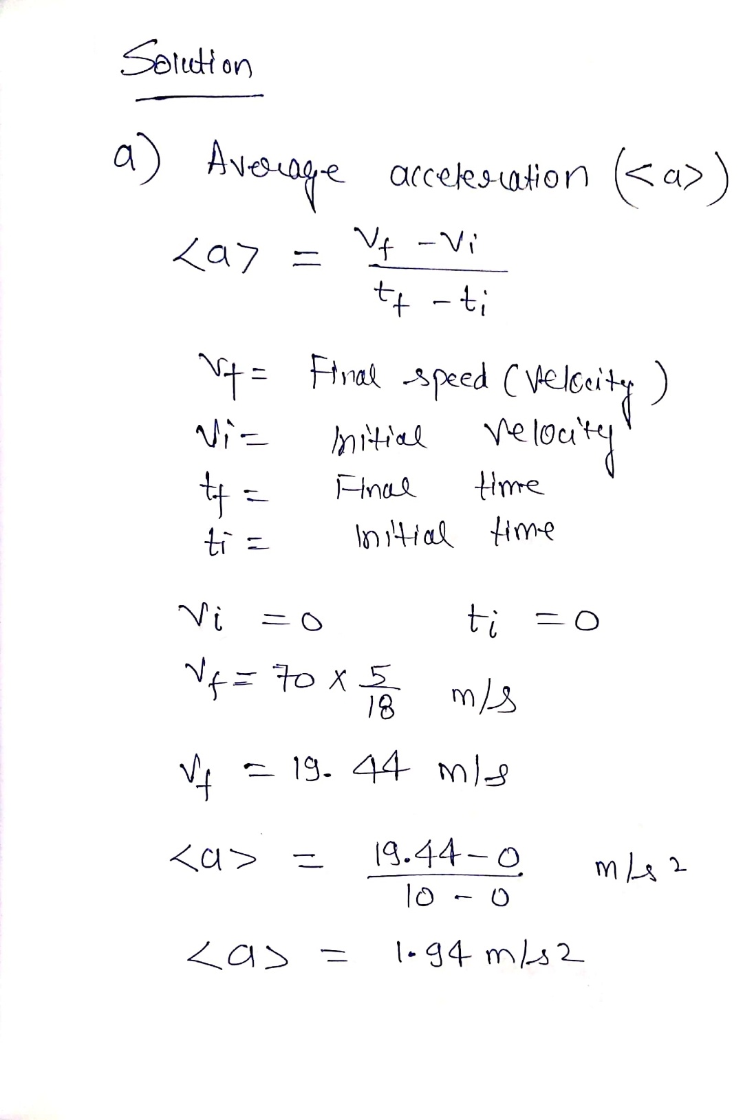 Physics homework question answer, step 2, image 1