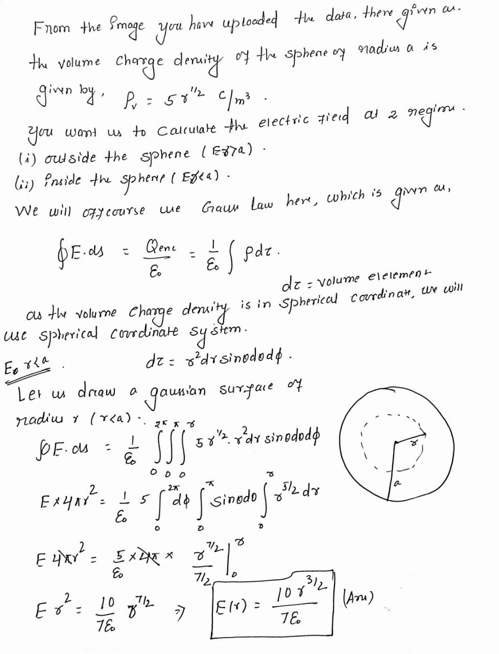 Advanced Physics homework question answer, step 1, image 1