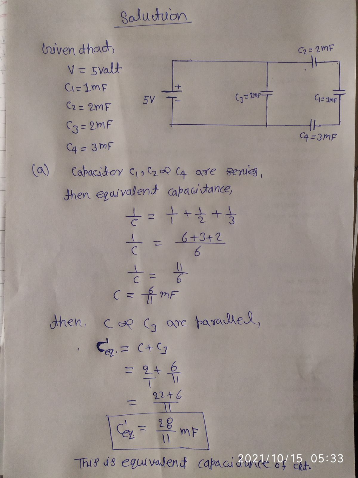 Physics homework question answer, step 1, image 1