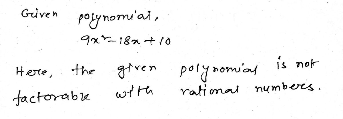 Algebra homework question answer, step 1, image 1