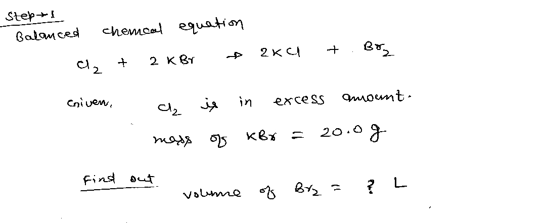 Chemistry homework question answer, step 1, image 1