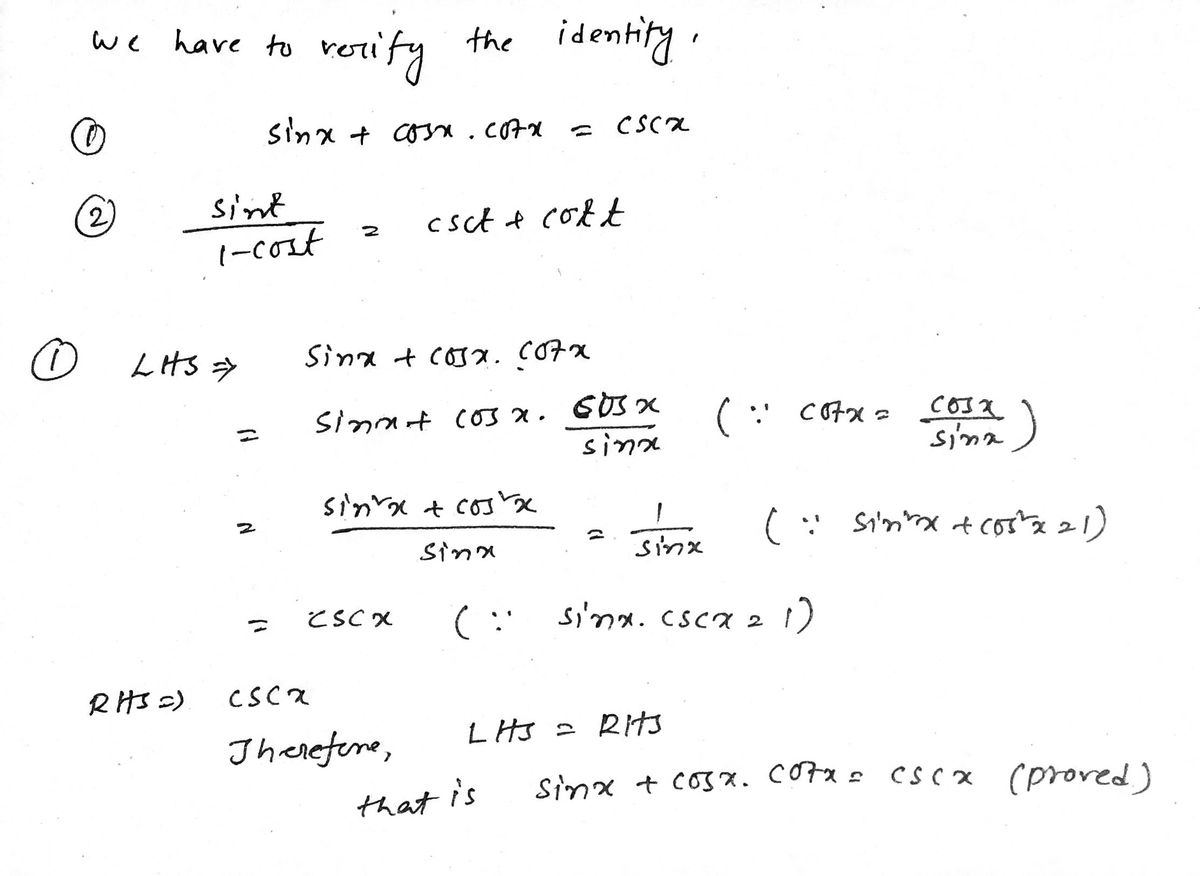 Trigonometry homework question answer, step 1, image 1