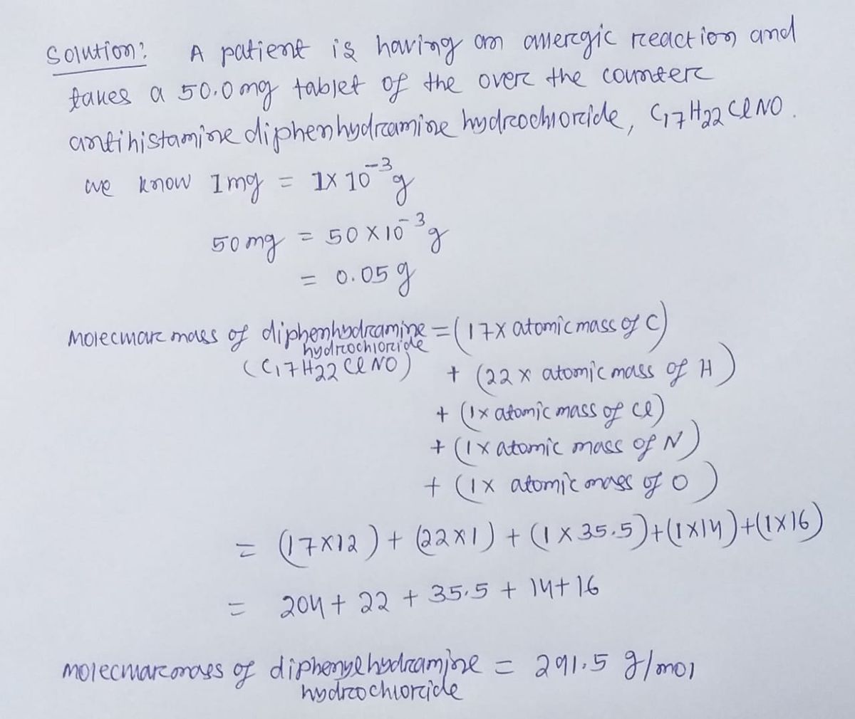 Chemistry homework question answer, step 1, image 1