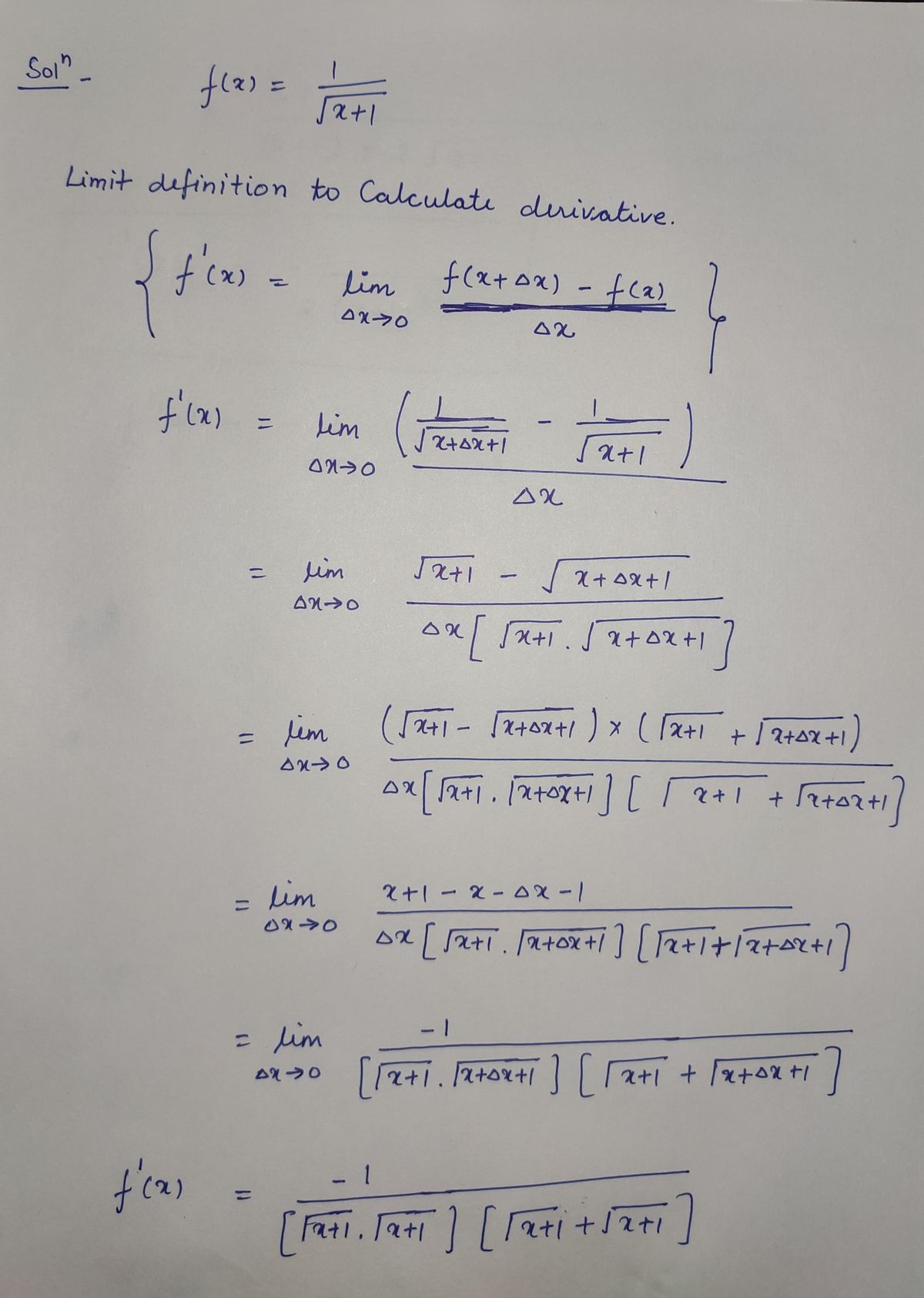 Calculus homework question answer, step 1, image 1