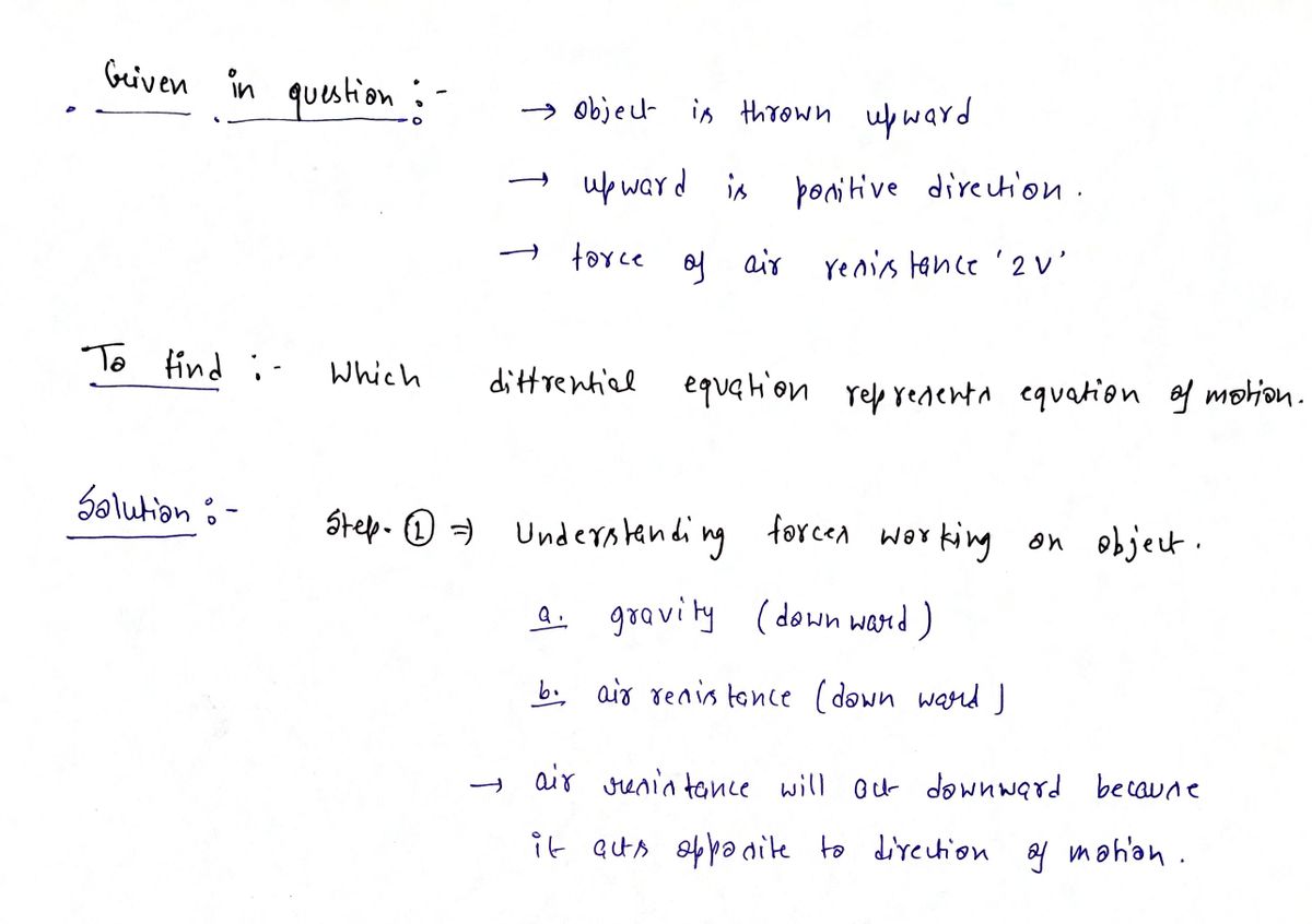 Physics homework question answer, step 1, image 1