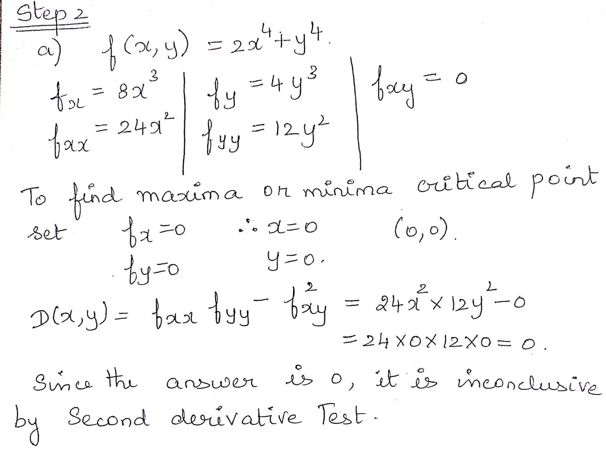 Calculus homework question answer, step 2, image 1