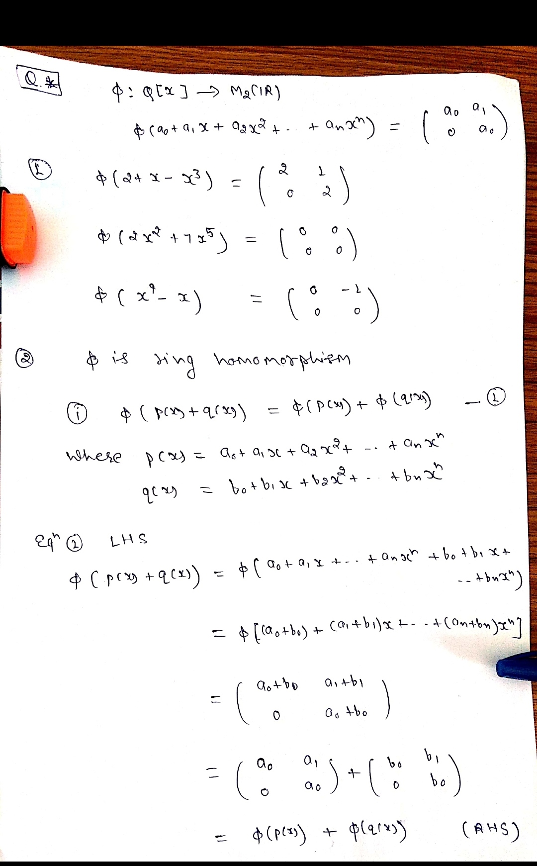 Algebra homework question answer, step 1, image 1