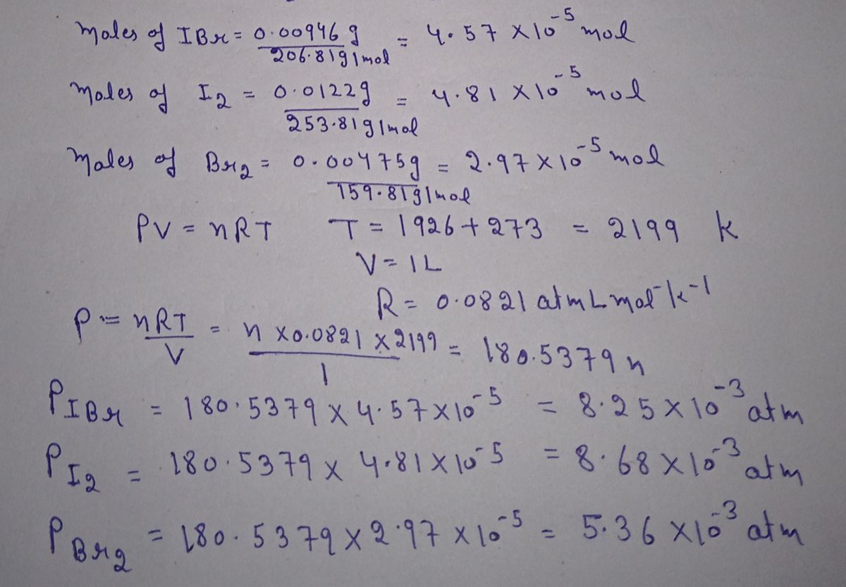 Chemistry homework question answer, step 1, image 1