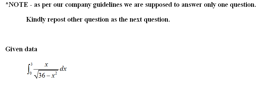 Calculus homework question answer, step 1, image 1