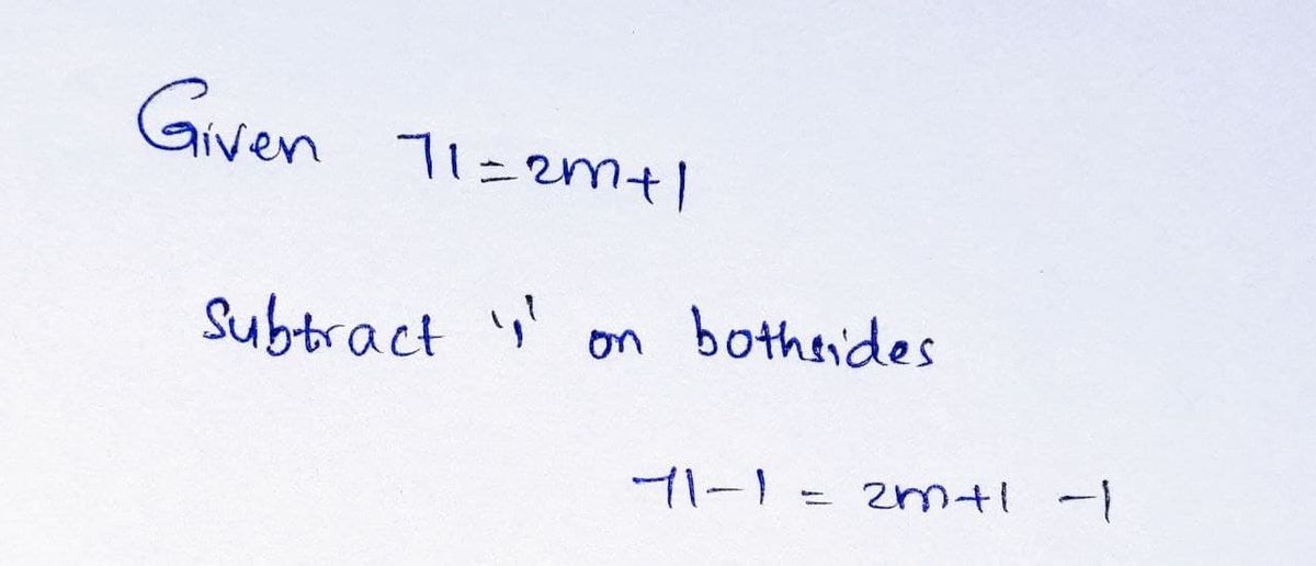 Algebra homework question answer, step 1, image 1