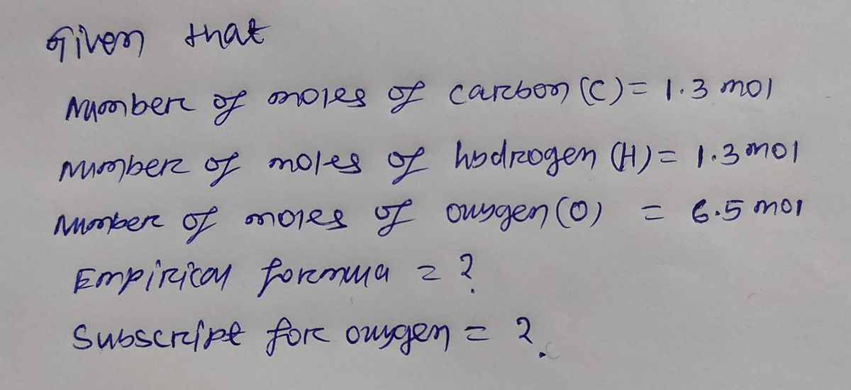 Chemistry homework question answer, step 1, image 1