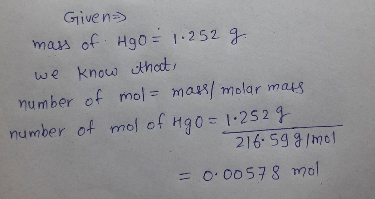 Chemistry homework question answer, step 1, image 1