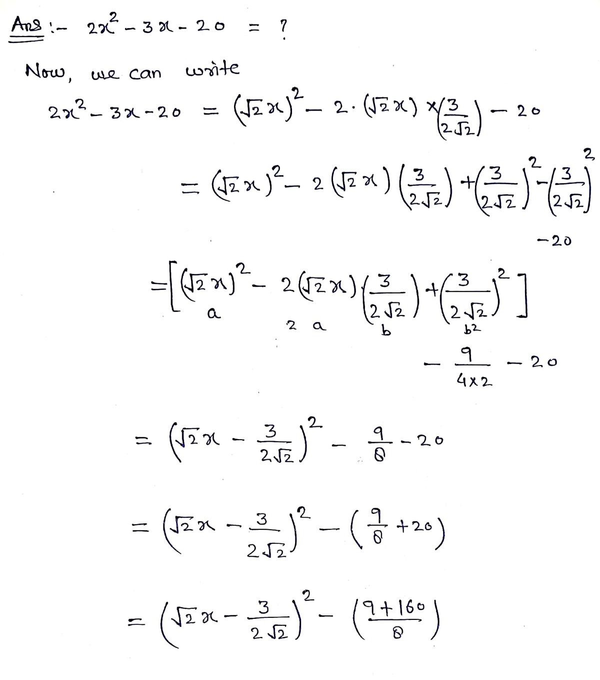 Advanced Math homework question answer, step 1, image 1