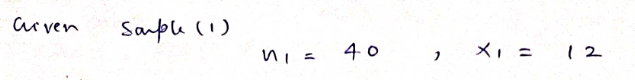 Statistics homework question answer, step 1, image 1