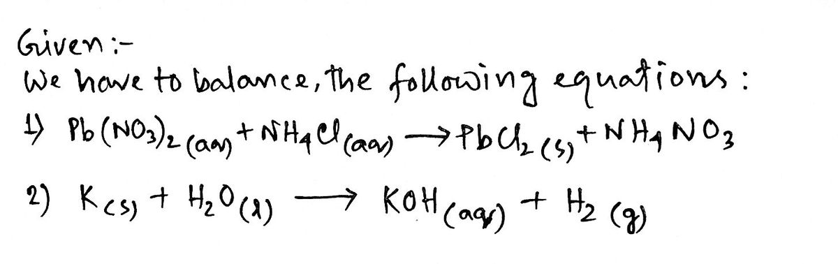 Chemistry homework question answer, step 1, image 1