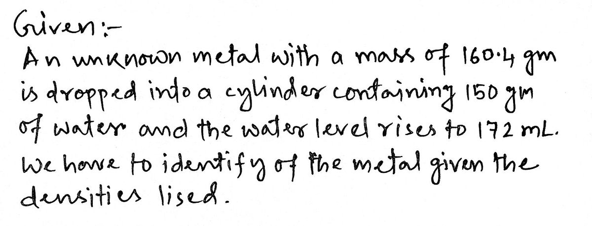 Chemistry homework question answer, step 1, image 1